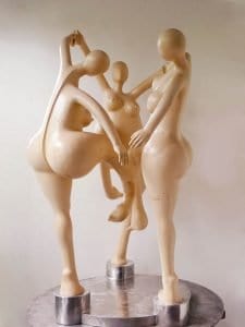 George Holm Dumesco Fine Art Sculpture Huon Pine Corrobree