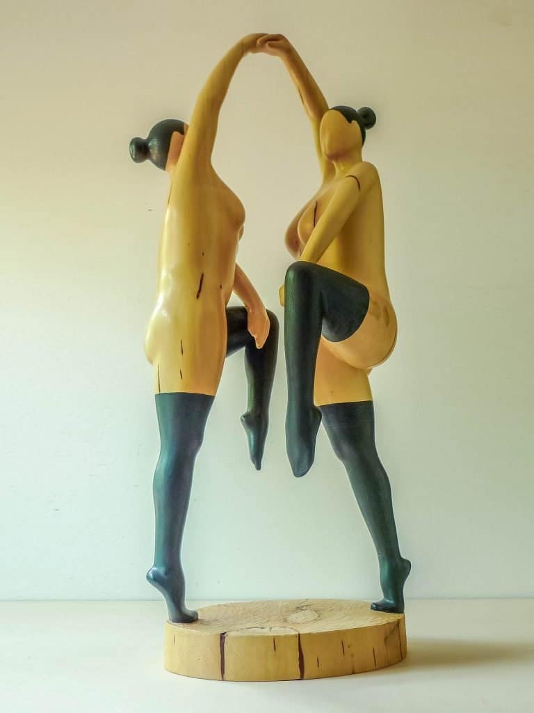 George Holm Dumesco Fine Art Sculpture Huon Pine Dance